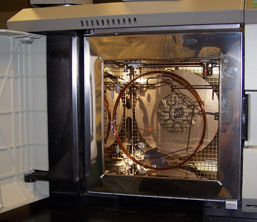 view of a GC column oven